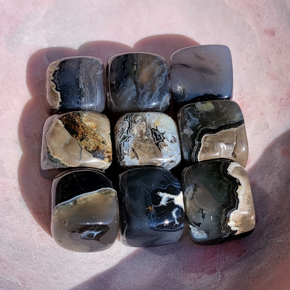 NEW 1" x 1" VOLCANO AGATE CUBES